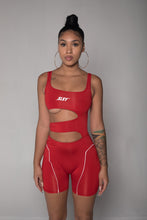 Load image into Gallery viewer, Cut To The Chase Bodysuit (RED)