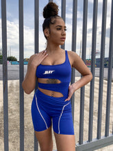 Load image into Gallery viewer, Cut To The Chase Bodysuit (Blue)