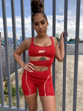 Load image into Gallery viewer, Cut To The Chase Bodysuit (RED)